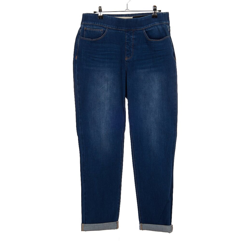 Soft Surroundings Dark Wash Pull On Jeans Women's Medium